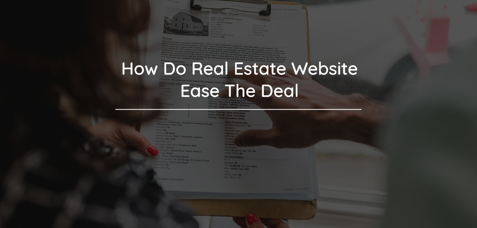 How Do Real Estate Websites Ease The Deal